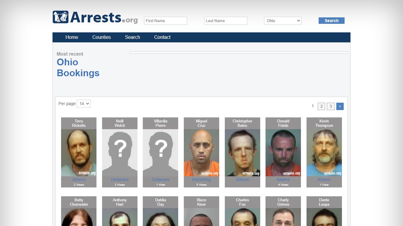 Ohio Arrests and Inmate Search